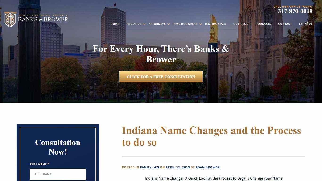Indiana Name Changes | Indianapolis Attorneys